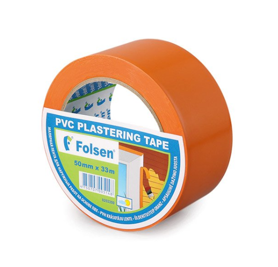 PVC līimlente 50mm x 33m oranža (6991)
